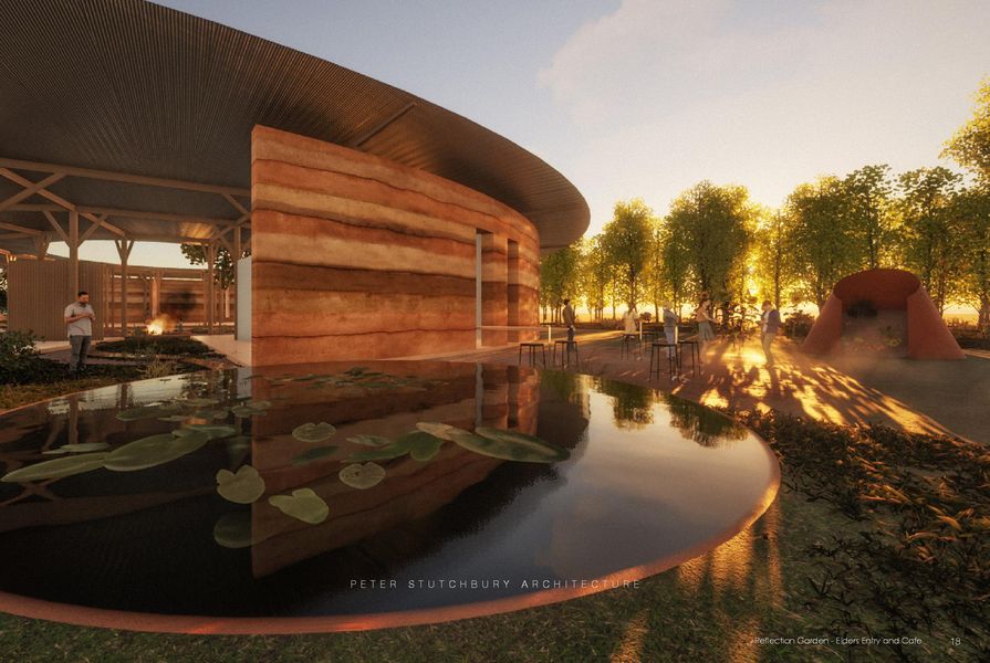 Concept design for the Wiradjuri Tourism Centre by Peter Stutchbury Architecture