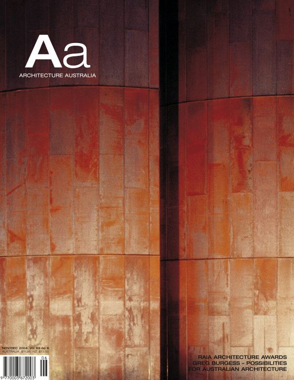 Architecture Australia, November 2004