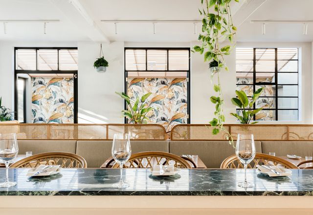 Fresh from a trip to Tulum, on the coast of Mexico, Jean-Pierre Biasol felt that the relaxed and charming interiors he had experienced on his holiday could be inspiration for this eatery.