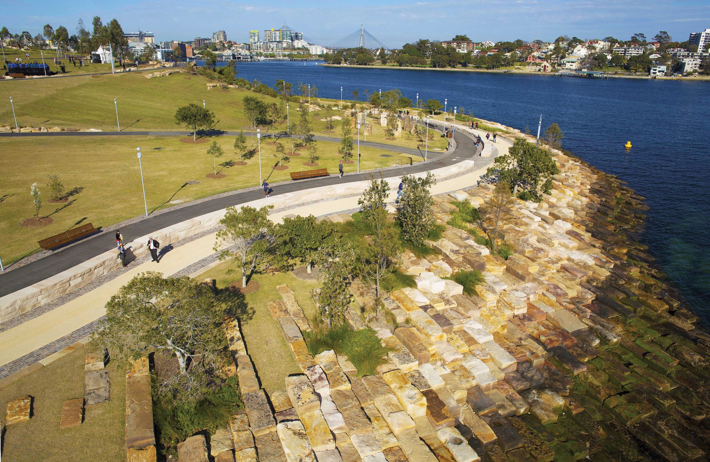 A naturalized landscape: Barangaroo Reserve | Landscape Australia
