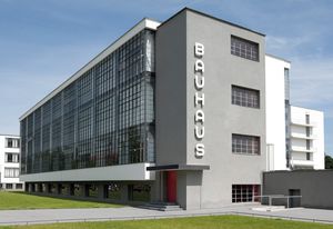 The Bauhaus school in Dessau, Germany.