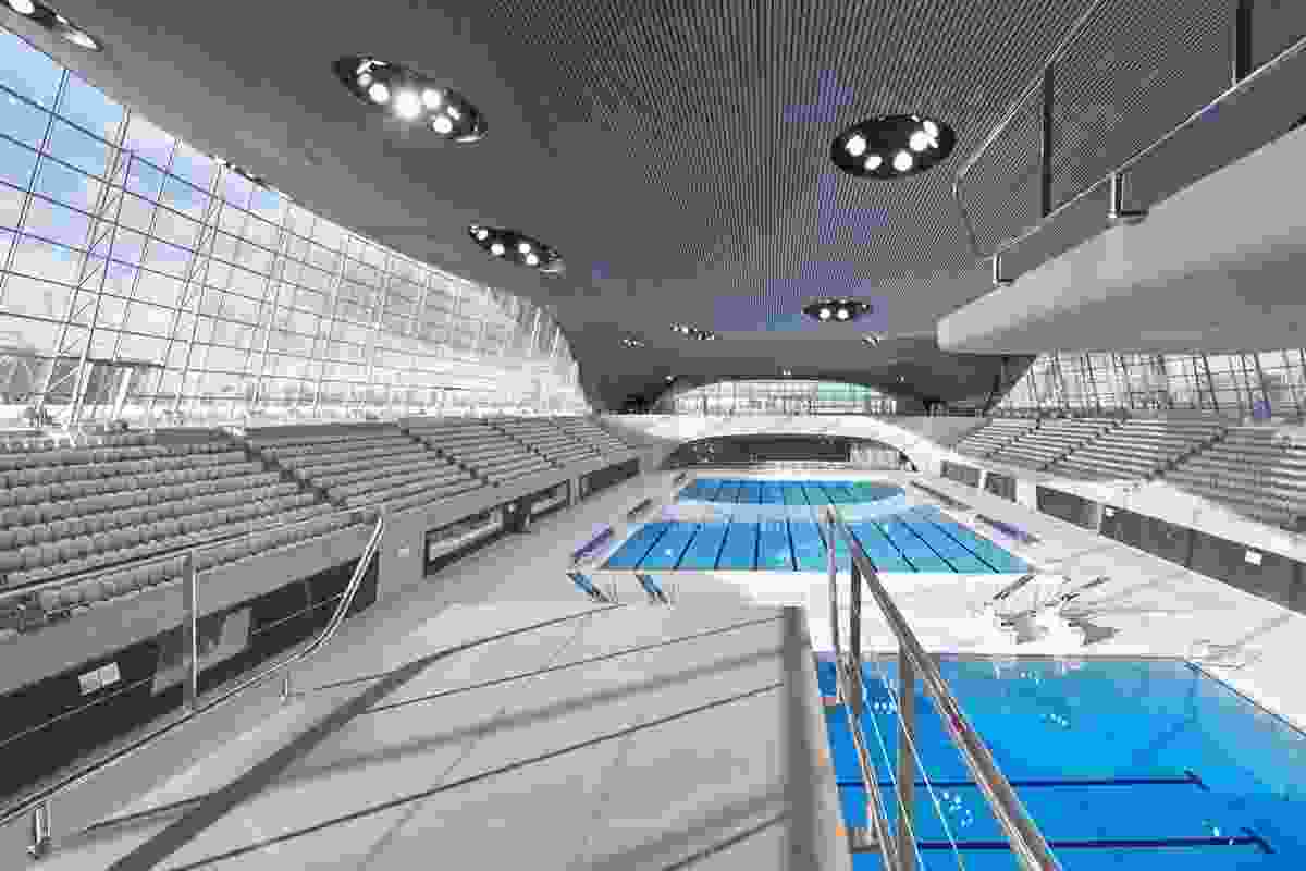 London Aquatics Centre by Zaha Hadid.