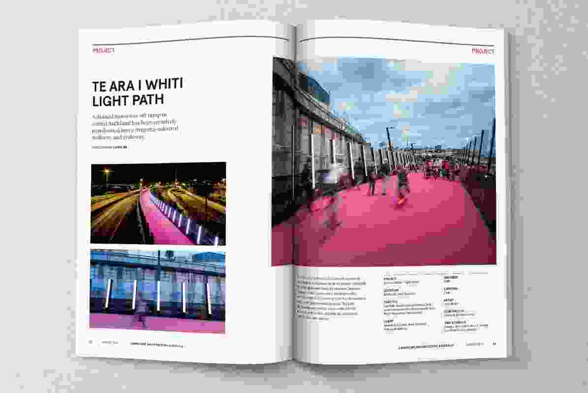 A spread from LAA 151: The Moving City. 
