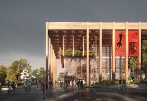 The proposed refurbishment of the Sutherland Entertainment Centre by Chrofi and NBRS Architecture.