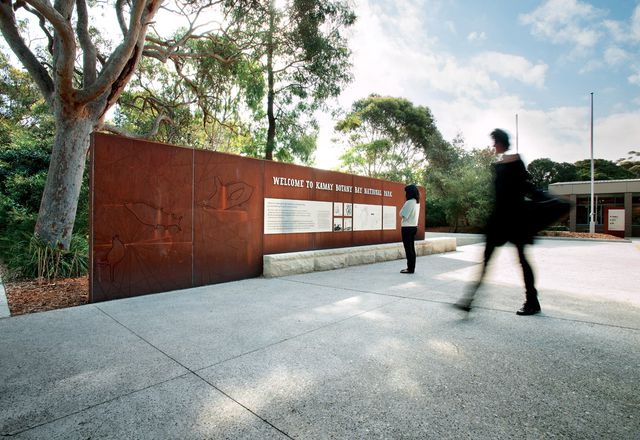 The walk entrance is where Botany Bay’s heavy industrial present merges with its indigenous past.