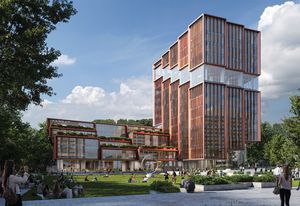 The proposed UNSW B22 by 3XN and Aspect Studios.
