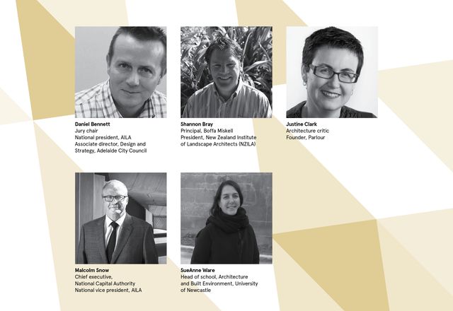 The jury for the 2016 AILA National Landscape Architecture Awards. 