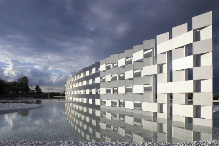 Casalgrande Ceramic Cloud, Italy, by Kengo Kuma and Associates.