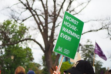 The Australian Institute of Architects at the Global Climate Strike on 20 September.