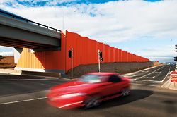 N°8 Concrete retaining walls provide flashes of colour, highlighting the location of bridges along the route.