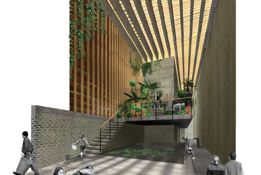 QVM Urban Farmers’ Network and Memorial Projects, entry by Jacqui Alexander, Architect.