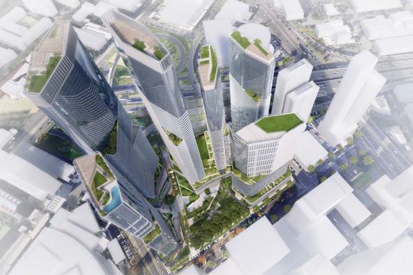 A Cox Architecture masterplan for a six-tower project in Melbourne's Southbank precinct would incorporate 2,610 apartments.
