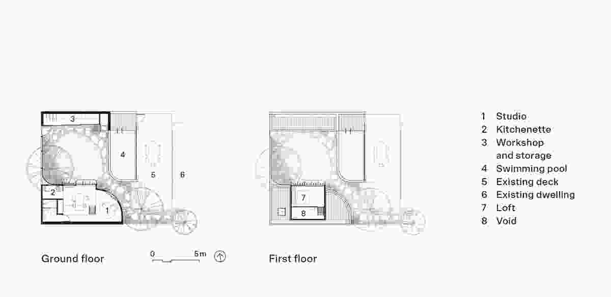 Plan of Hawthorn 1 by Agius Scorpo Architects.