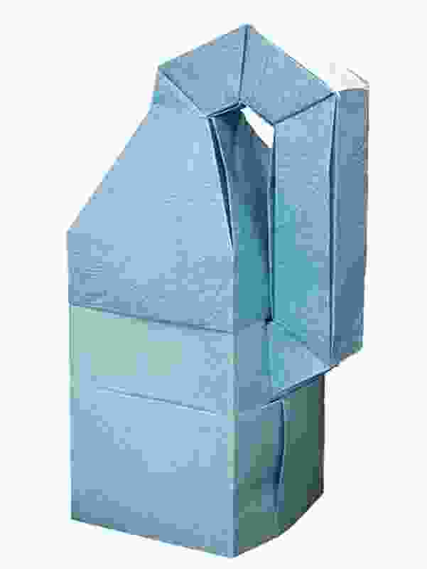 The closed, non-orientable surface of a Klein Bottle provided the concept for the Klein Box House.