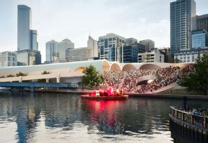 The winning design for the 2013 Flinders Street Station Competition by Hassell and Herzog and de Meuron.