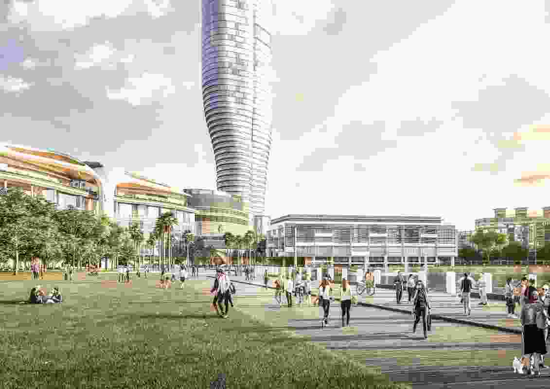 Star Casino’s original proposal for a 51-storey tower by FJMT.