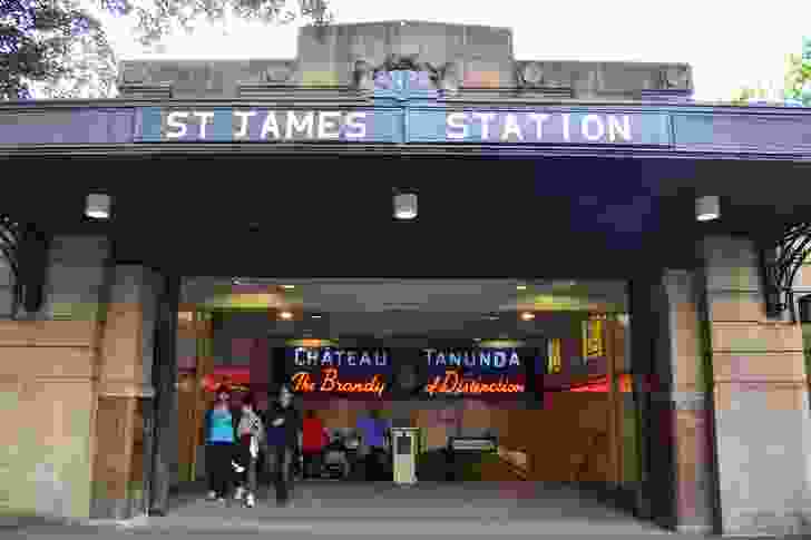 Located on the edge of Hyde Park in central Sydney, St James Station continues to service a number of lines today and is part of the City Circle railway loop.