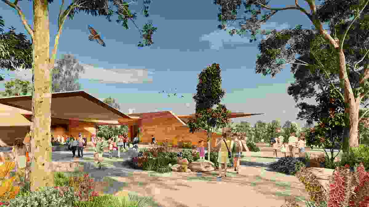 New visitor centre with well-located links will welcome people to the park.