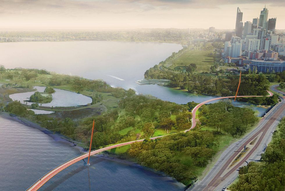 Triangle Bridge Perth Historic Indigenous figures inspire $50m Perth bridge | ArchitectureAu