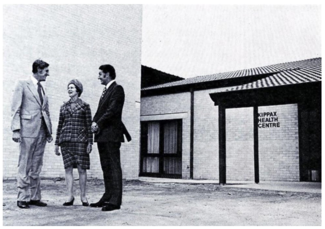 Official opening of the Kippax Health Centre on 17 May 1975.