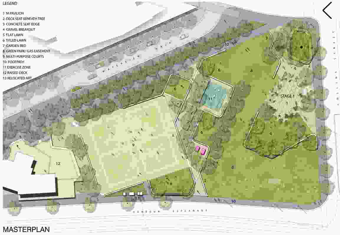 Docklands City Park masterplan.