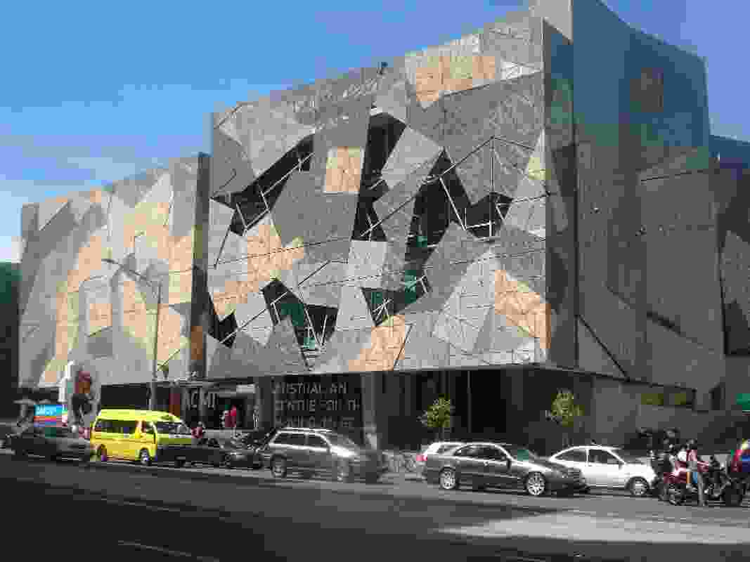 The Australian Centre for the Moving Image occupies a four-storey purpose-built building at Melbourne's Federation Square designed by Lab Architecture Studio and Bates Smart.