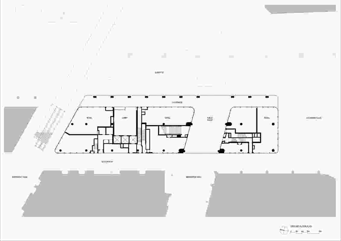 Site layout for International House Sydney by Tzannes.