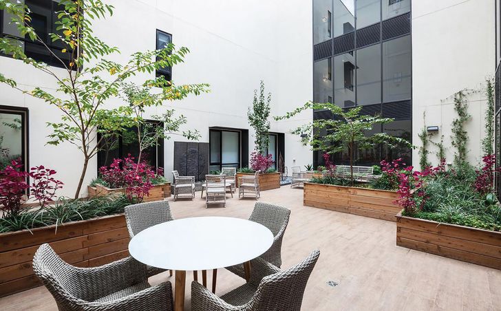 Designwell introduced planter boxes to communal areas at the Uniting Agewell center in Hawthorn, Victoria to create a friendlier environment.