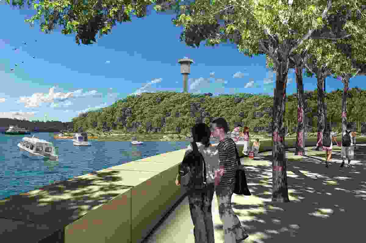 A render of the proposed Northern Cover at Headland Park.
