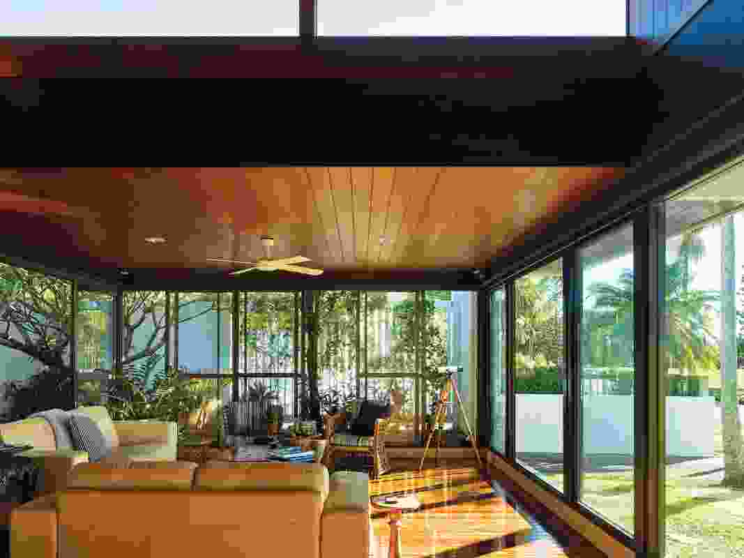 The climatically responsive design enables multiple layers of external habitation.