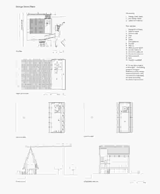 Plans of George Street Plaza by Adjaye Associates with Daniel Boyd.