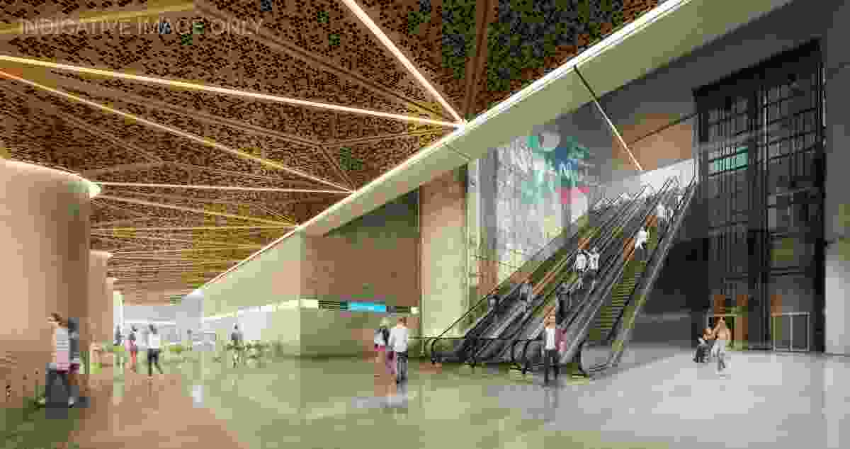 An internal view of the CBD North Station.