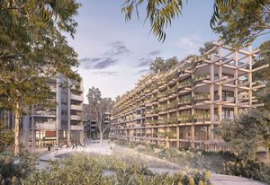 The proposed One Sydney Park development by MHN Design Union, Silvester Fuller and Sue Barnsley Design.