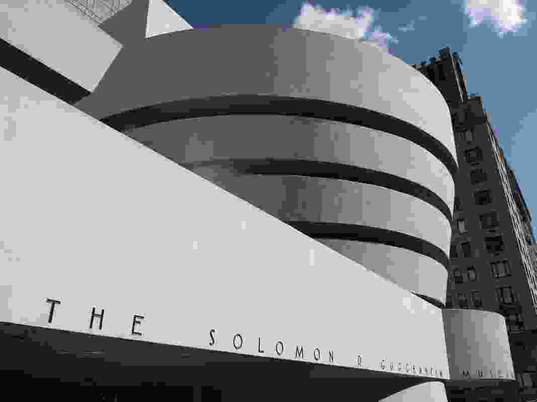 Guggenheim Museum by Frank Lloyd Wright.