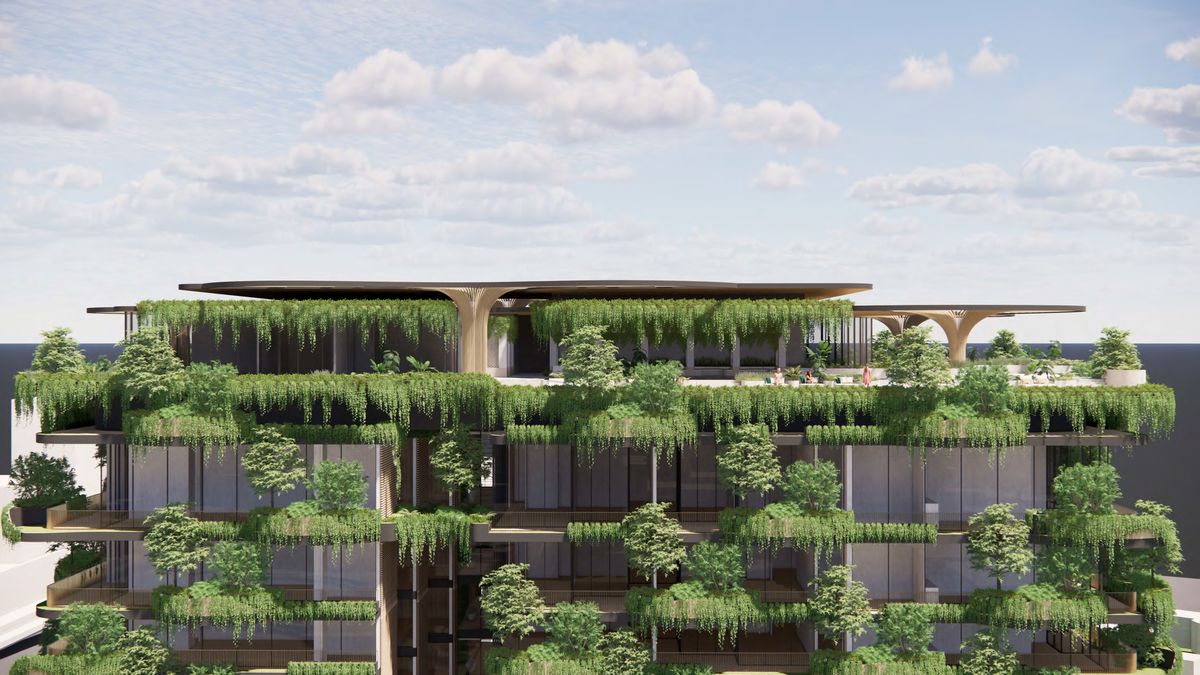 幕男　URBAN FOREST Urban Forest Brisbane: The High-Rise Building With 1,000 Trees