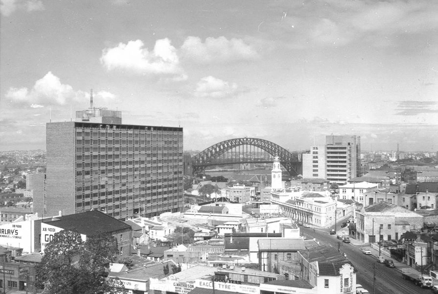 The existing North Sydney MLC building by Bates Smart and McCutcheon, completed in 1956.