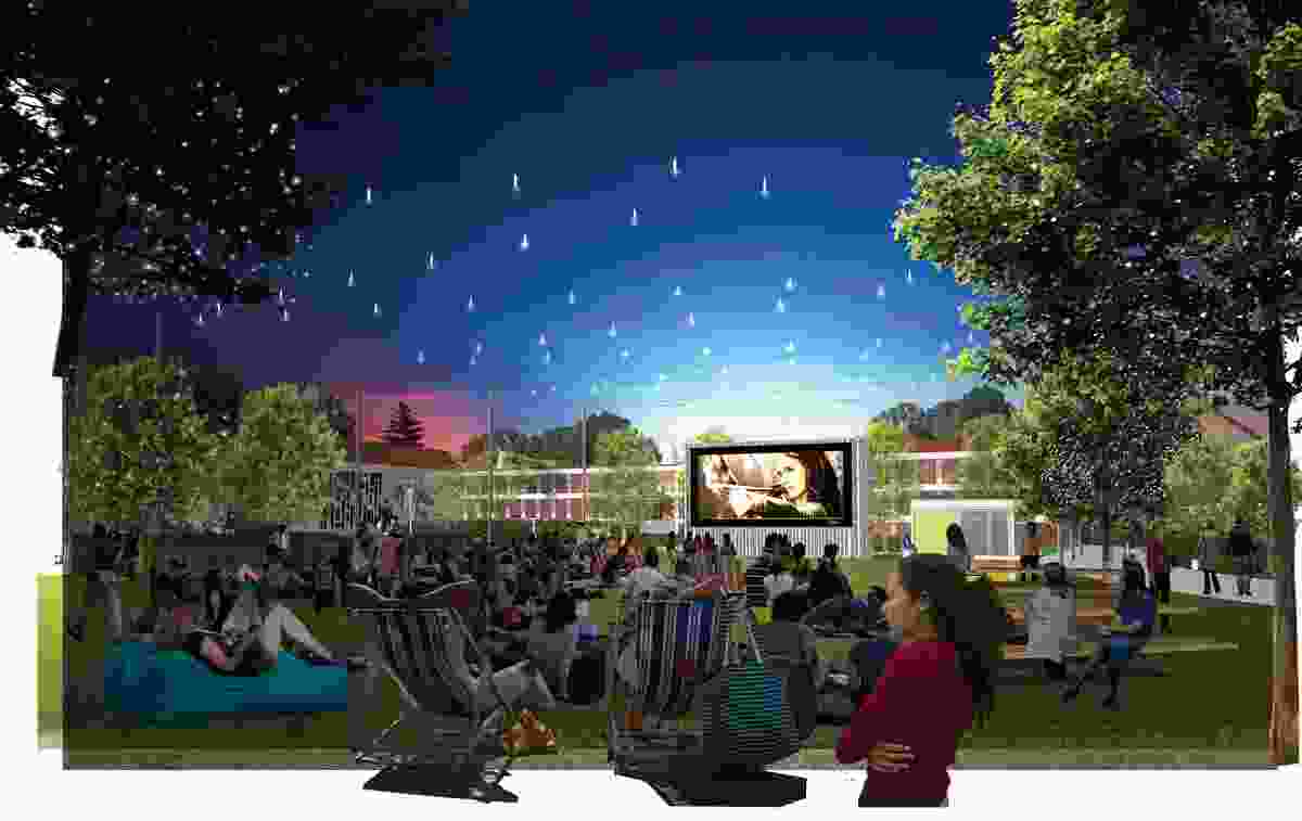 Movies by Burswood has teamed up with Curtin to provide an outdoor public cinema as envisaged by the Curtin Place Activation Plan.