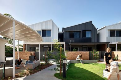 Habitat on Juers by Refresh Studio for Architecture is a community-based social housing project in Logan in Queensland and is shortlisted in the 2023 National Architecture Awards.