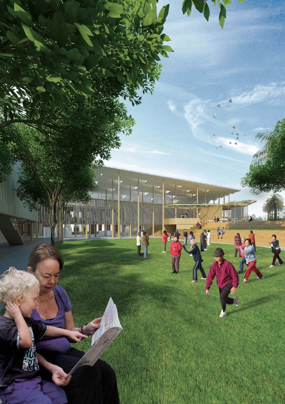 Da submitted for bvn s marrickville library and community centre