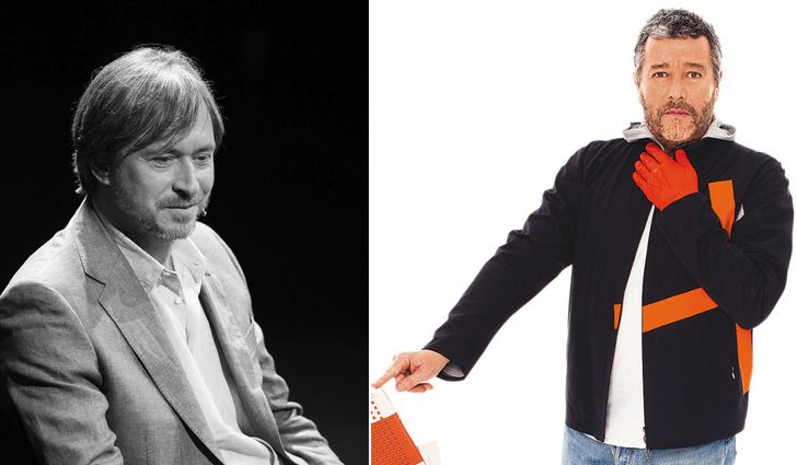 One man brands: Australian Marc Newson at TEDxSydney (May 2013) and France’s Philippe Starck.