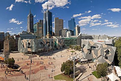 Federation Square by Lab Architecture Studio and Bates Smart.