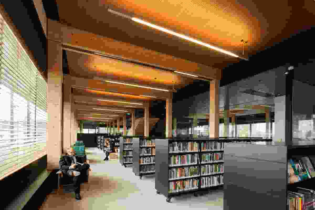 Library at The Dock by Clare Design + Hayball (Architect of Record).