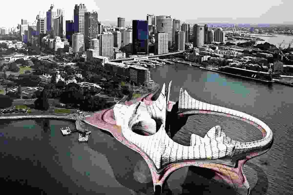 Trigger image from Augmented Australia 1914-2014 – Minifie van Schaik, Caught Unawares, 2013, Sydney. Digital reconstruction by Ben Juckes. Courtesy Felix.