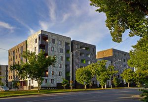 Allure designed by Jackson Clements Burrows, part of the Carlton Housing Redevelopment project launched in 2005.