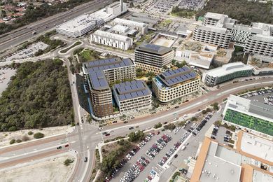 The Murdoch Health and Knowledge Precinct designed and masterplanned by Hassell.