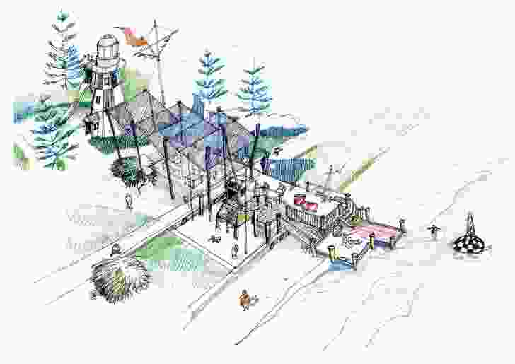 Sketch for Variety playground, Bunbury, Western Australia.