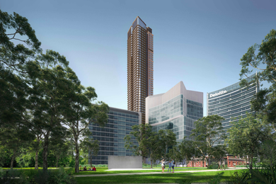Plans for a 61-storey mixed-use building have been lodged with the NSW Planning Portal.