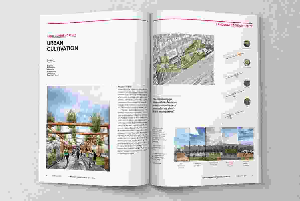 A spread from Landscape Architecture Australia issue 153, February 2017.