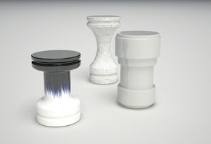 Tojiki is a range of stoneware tables for indoor and outdoor use.