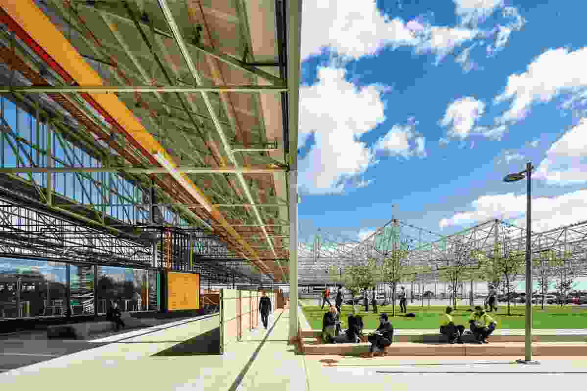 Tonsley Main Assembly Building and Pods by Woods Bagot and Tridente Architects.

